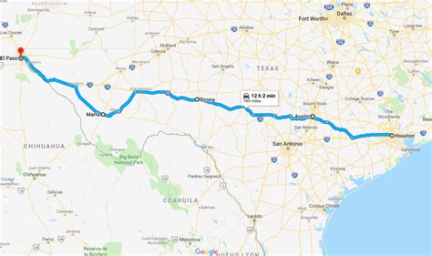 houston texas to el paso texas