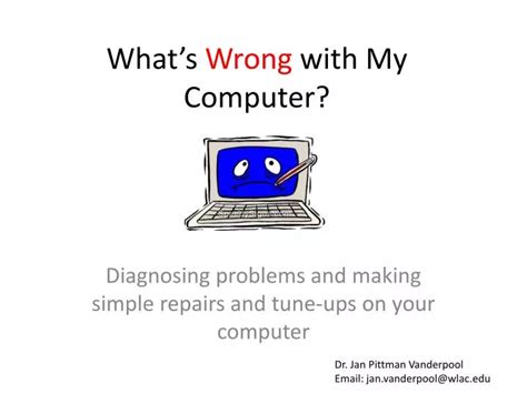 how can i find out whats wrong with my computer pdf Kindle Editon