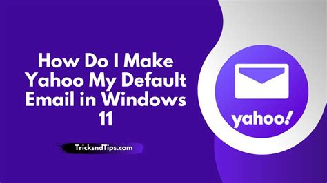 how can i make yahoo mail my default email application in Doc