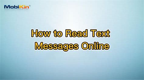 how can i read my text messages online Reader