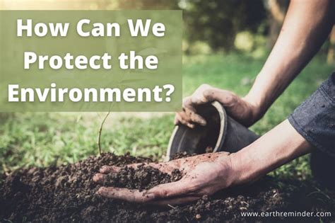 how can we protect the environment