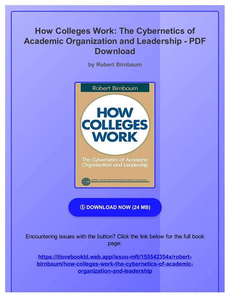 how colleges work cybernetics organization Ebook Doc