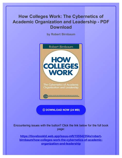 how colleges work cybernetics organization Ebook Doc