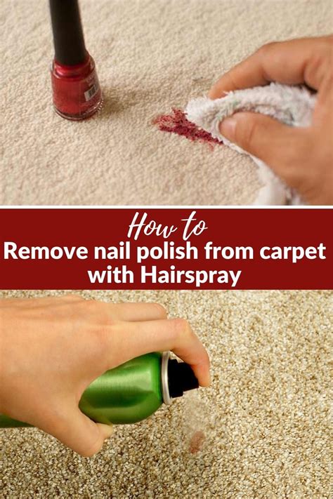 how do i get nail polish out of carpet