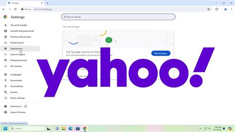 how do i set yahoo as my homepage in google chrome PDF