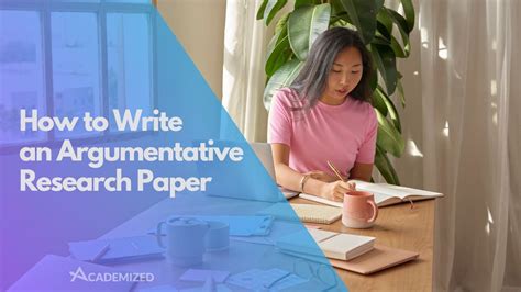 how do i write an argumentative research paper PDF