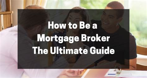 how do you become a mortgage broker