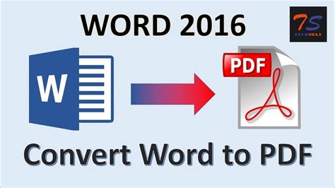 how do you change a word document into a pdf Reader