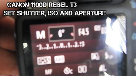 how do you change the shutter speed on a canon rebel t3 Reader