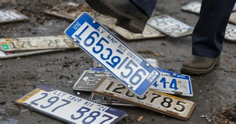how do you dispose of license plates