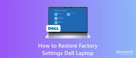 how do you do a factory restore on a dell computer Doc