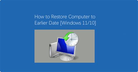 how do you restore your computer to an earlier date PDF