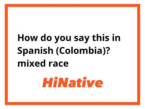 how do you say mixed in spanish