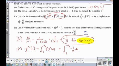 how does calc bc test on taylor series