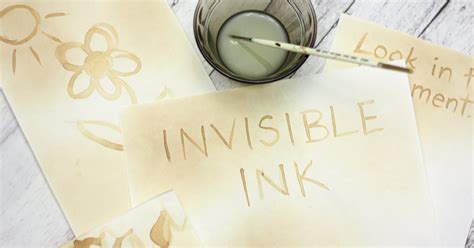how does invisible ink work Epub