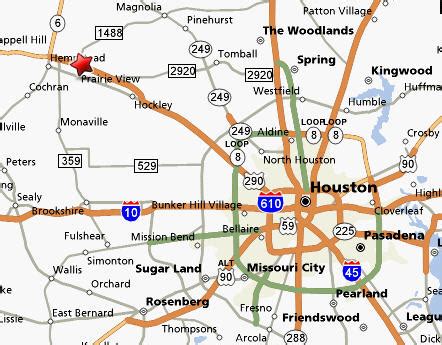 how far is prairie view from houston