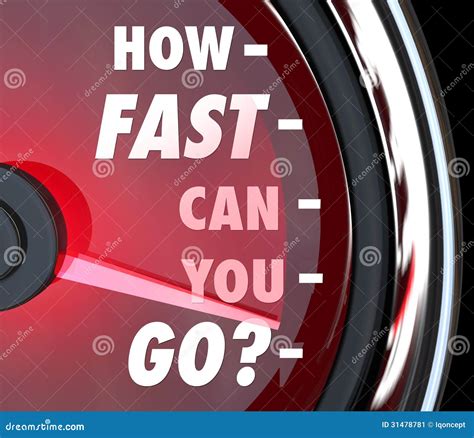 how fast can you go? Reader