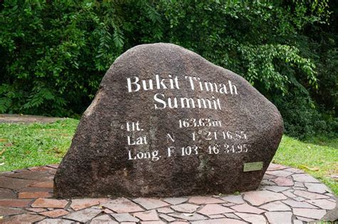 how high is bukit timah hill