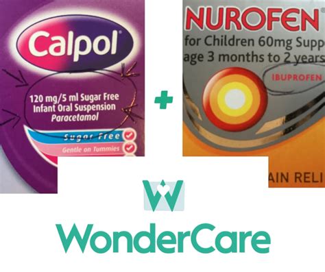 how long between calpol and nurofen