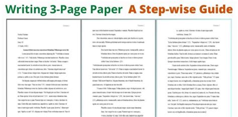 how long does it take to write 3 page paper