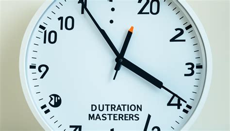 how long is master of time