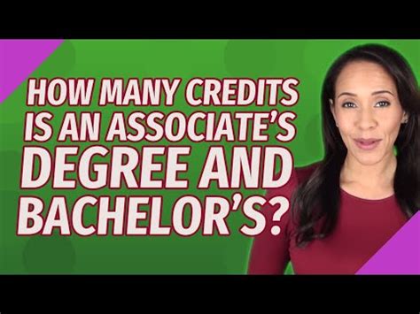 how many credits does an associate's degree require
