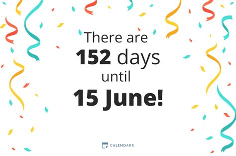 how many days til june 15