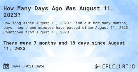 how many days until august 11 2024