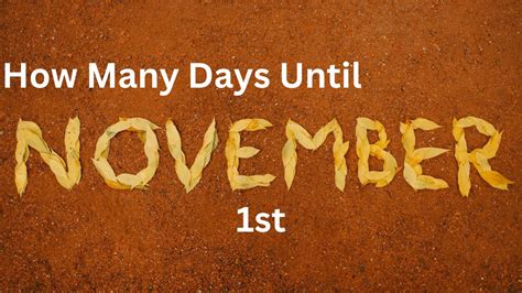 how many days until november 2nd
