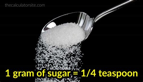 how many grams of sugar in a teaspoon