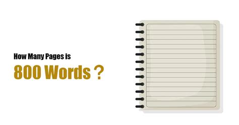 how many pages in 800 words