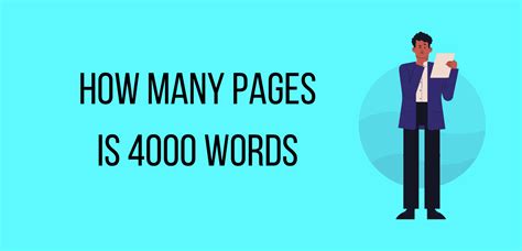how many pages is 4000 words