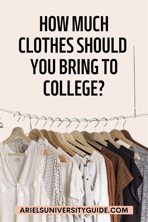 how much clothing to bring to college