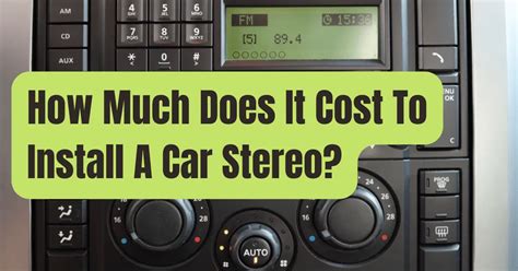 how much does it cost to install a radio in a car Reader