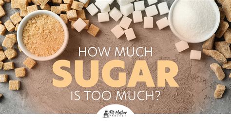 how much sugar is too much