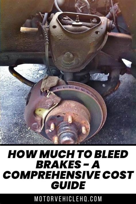 how much will it cost to bleed brakes Epub