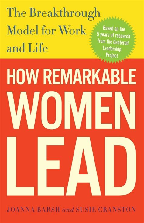 how remarkable women lead the breakthrough model for work and life PDF