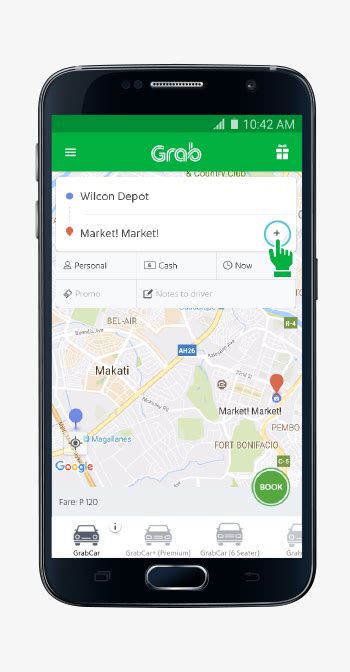 how to add destination in grab