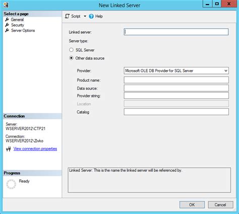 How To Add New Catalog To Linked Server