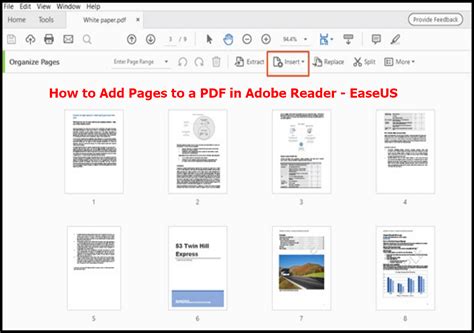 how to add pages to a pdf Epub