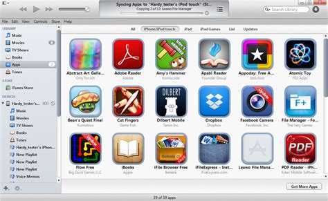 how to apps from itunes to ipod touch Reader