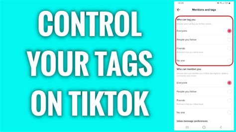 how to block tags on tik tok