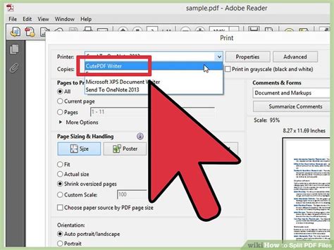 how to break up a pdf into separate pages Doc