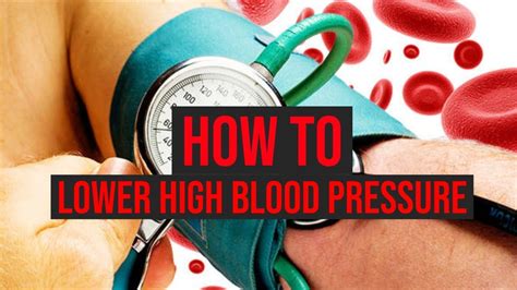 how to bring blood pressure down