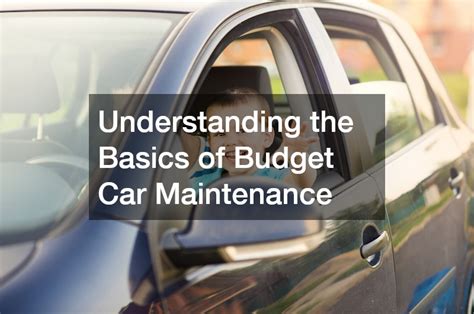 how to budget for car maintenance PDF