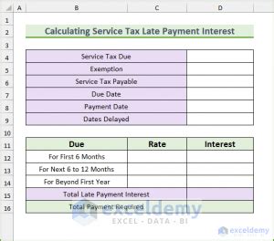 how to calculate interest on service tax late payment 2012 13 Doc