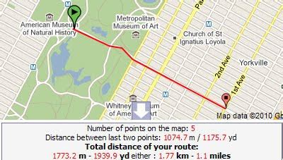 how to calculate jogging distance on google maps