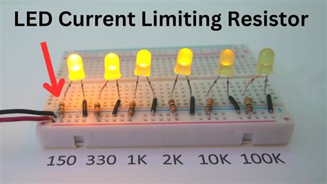 how to calculate led current limiting resistor PDF