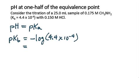 how to calculate ph at equivalence point