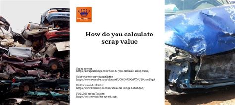 how to calculate scrap value of car